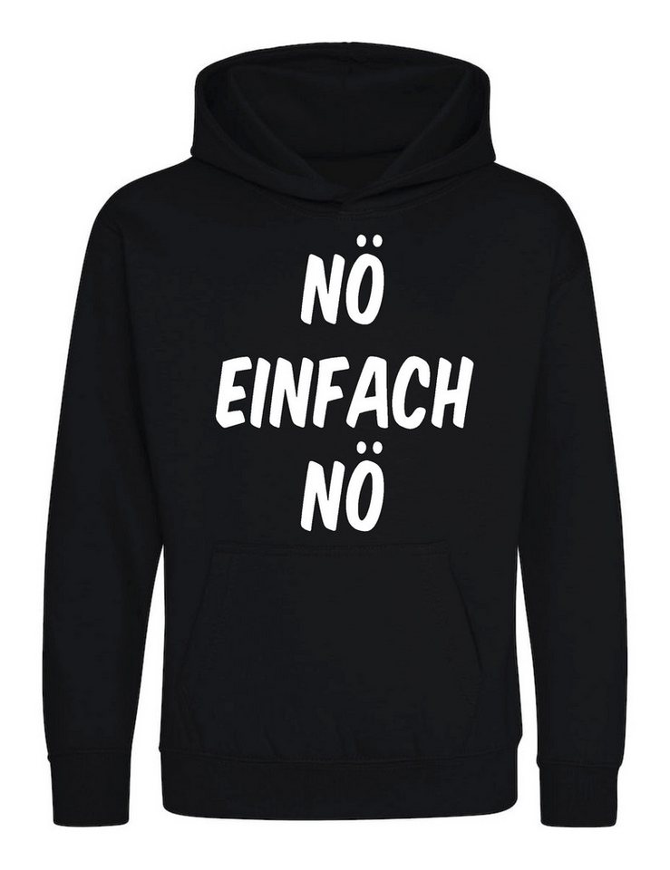 Youth Designz Kapuzenpullover Einfach Nö Kinder Hoodie Pullover mit modischem Print von Youth Designz