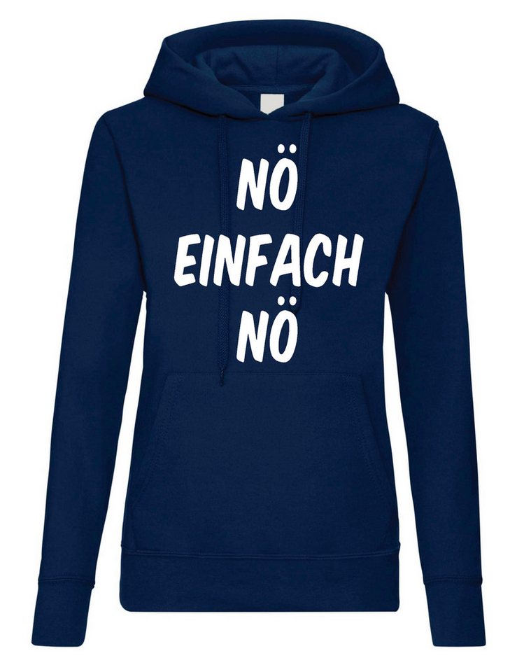 Youth Designz Kapuzenpullover Nö Einfach Nö Damen Hoodie Pullover mit lustigem Print von Youth Designz