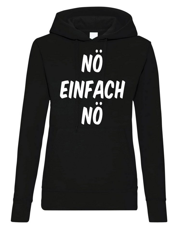 Youth Designz Kapuzenpullover Nö Einfach Nö Damen Hoodie Pullover mit lustigem Print von Youth Designz