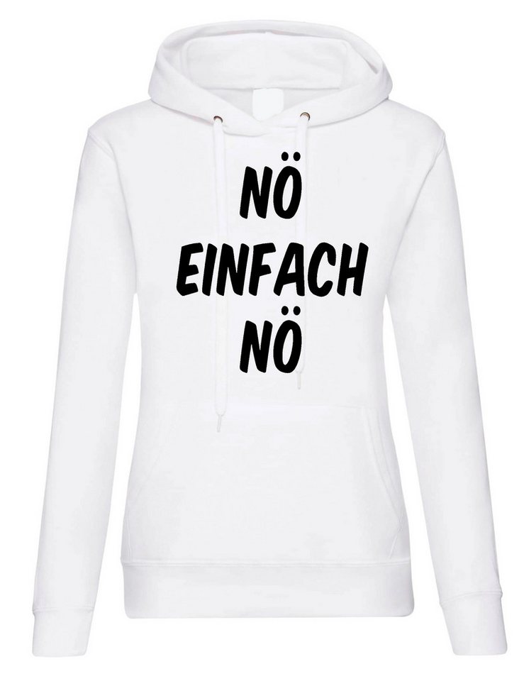 Youth Designz Kapuzenpullover Nö Einfach Nö Damen Hoodie Pullover mit lustigem Print von Youth Designz