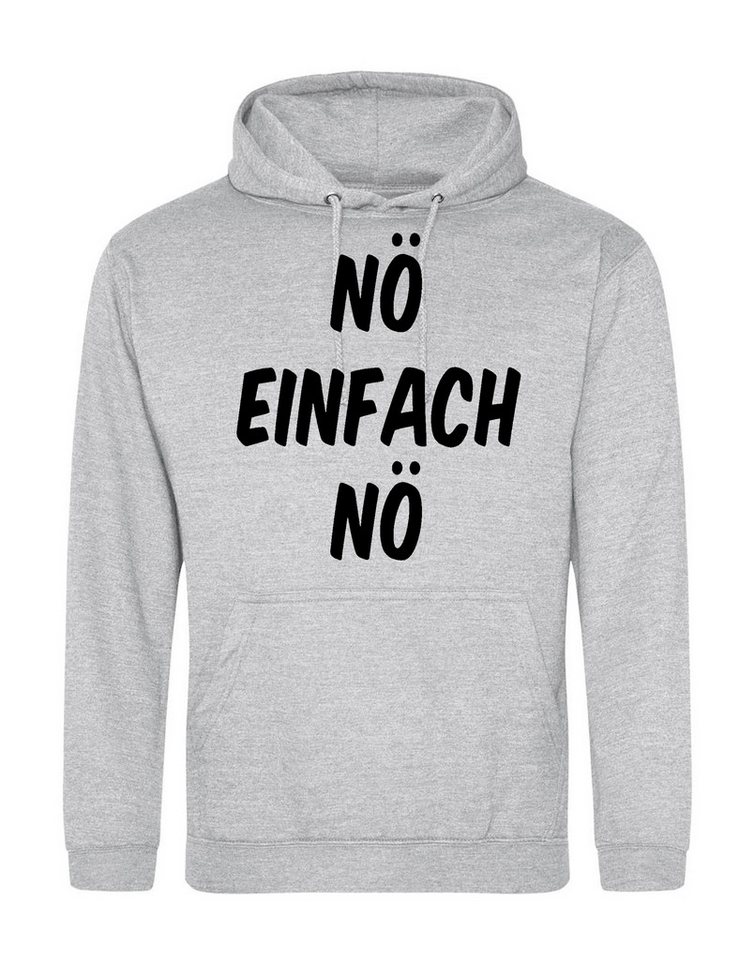 Youth Designz Kapuzenpullover Nö Einfach Nö Herren Hoodie Fun-Print Pullover mit lustigem Spruch von Youth Designz