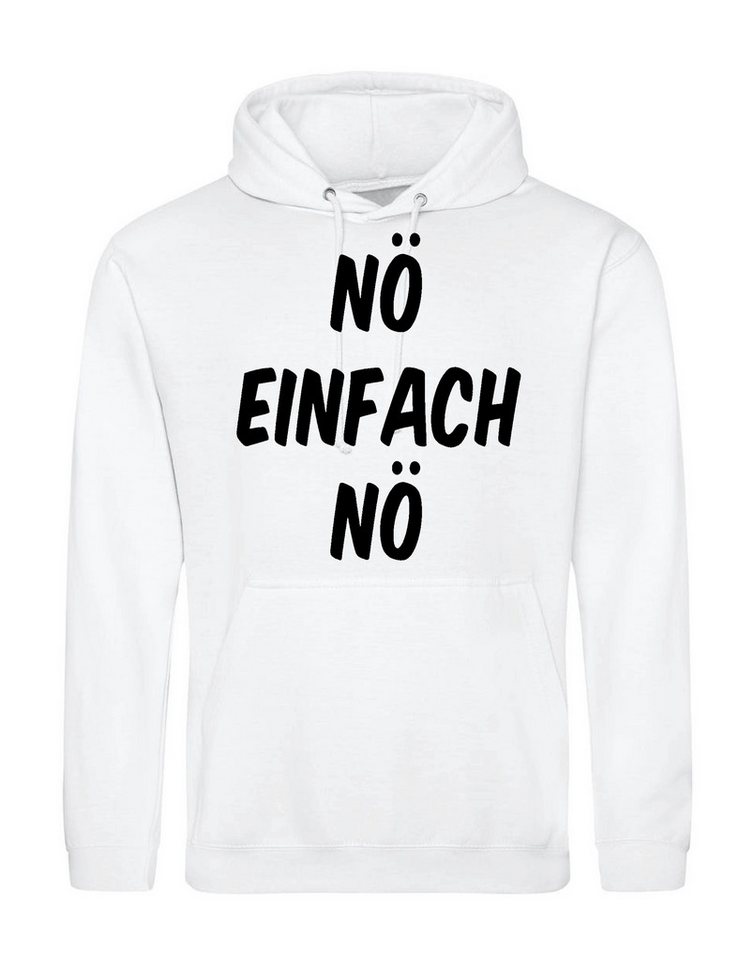 Youth Designz Kapuzenpullover Nö Einfach Nö Herren Hoodie Fun-Print Pullover mit lustigem Spruch von Youth Designz