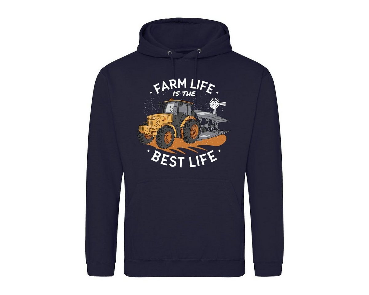 Youth Designz Kapuzenpullover Farm Is The Best Life" Herren Hoodie Pullover mit trendigem Frontprint" von Youth Designz