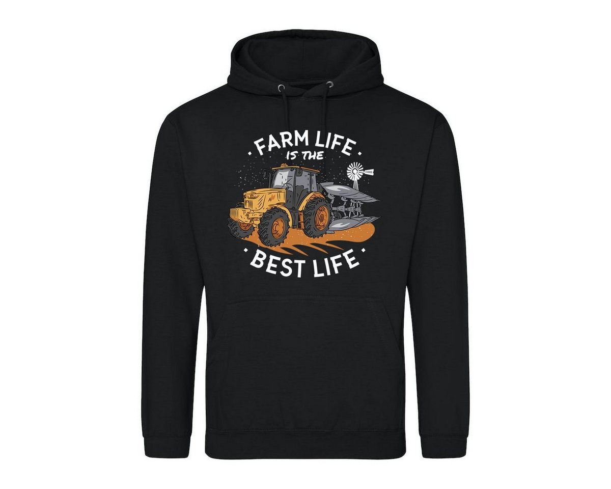 Youth Designz Kapuzenpullover Farm Is The Best Life" Herren Hoodie Pullover mit trendigem Frontprint" von Youth Designz