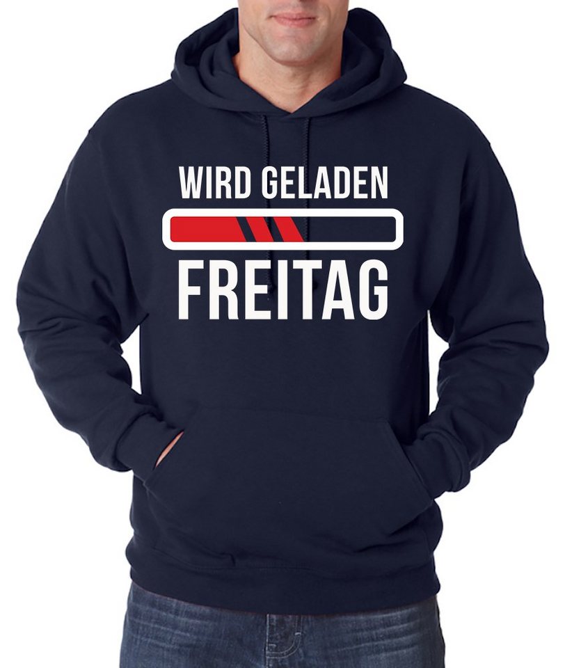 Youth Designz Kapuzenpullover Freitag Wird Geladen Herren Hoodie Pullover mit trendigem Frontprint von Youth Designz