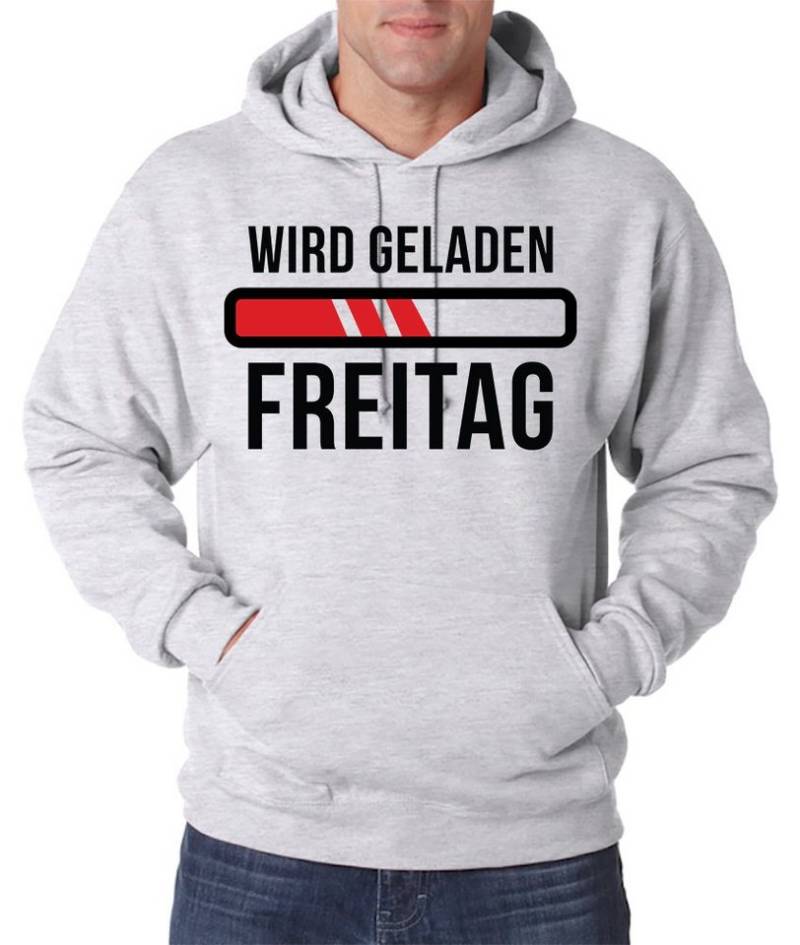 Youth Designz Kapuzenpullover Freitag Wird Geladen Herren Hoodie Pullover mit trendigem Frontprint von Youth Designz