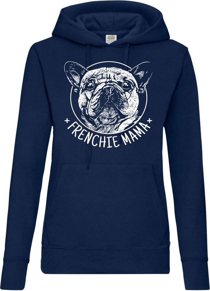 Youth Designz Kapuzenpullover Frenchie Bulldog Mama Damen Hoodie mit Trendigem Frontdruck von Youth Designz