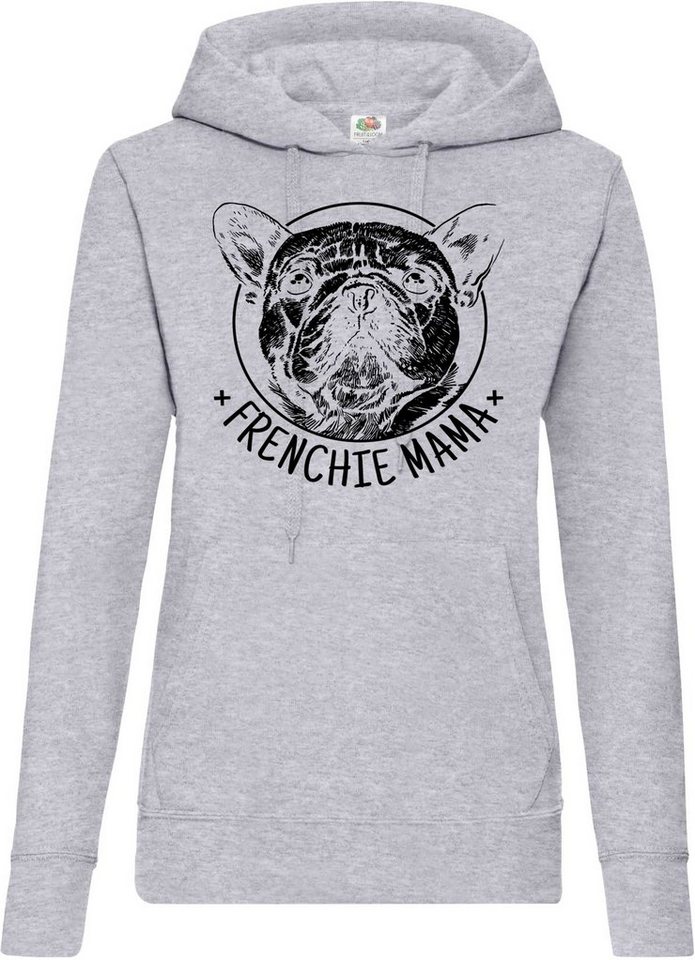 Youth Designz Kapuzenpullover Frenchie Bulldog Mama Damen Hoodie mit Trendigem Frontdruck von Youth Designz