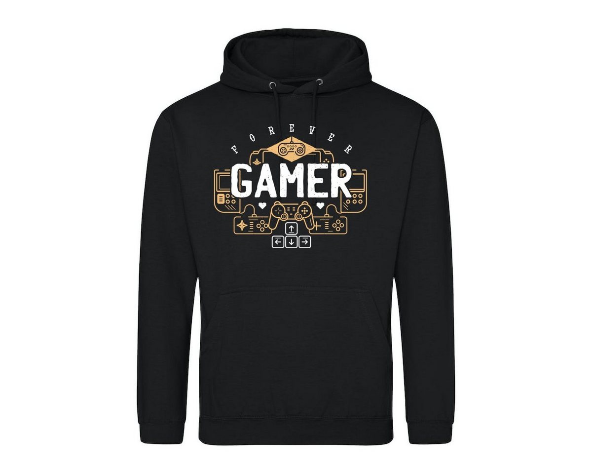 Youth Designz Kapuzenpullover Gamer Forever Herren Hoodie Pullover mit trendigem Frontprint von Youth Designz