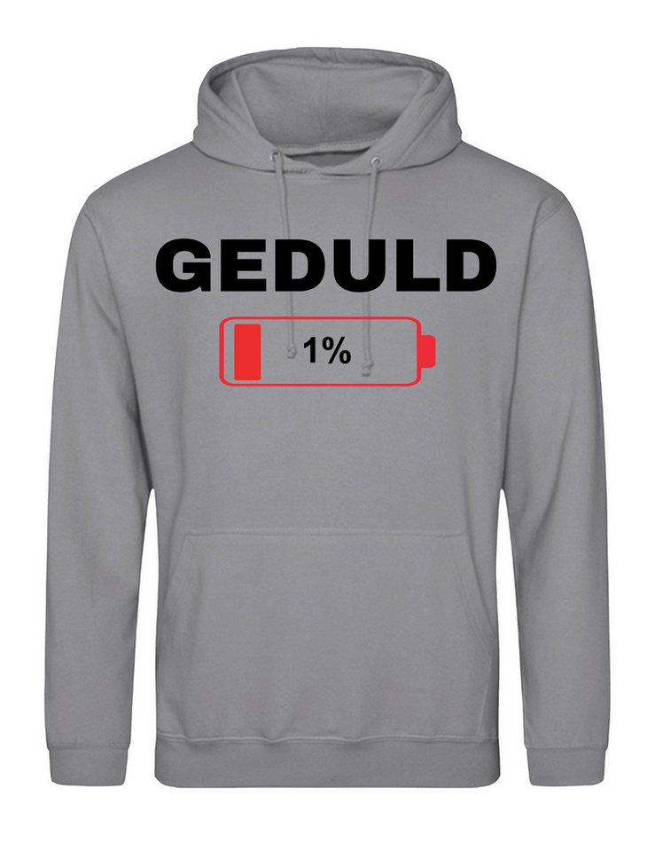 Youth Designz Kapuzenpullover "Geduld bei 1%" Herren Hoodie Pullover stylisch lustig Print Statement mit witzigen Aufdruck für Männer von Youth Designz