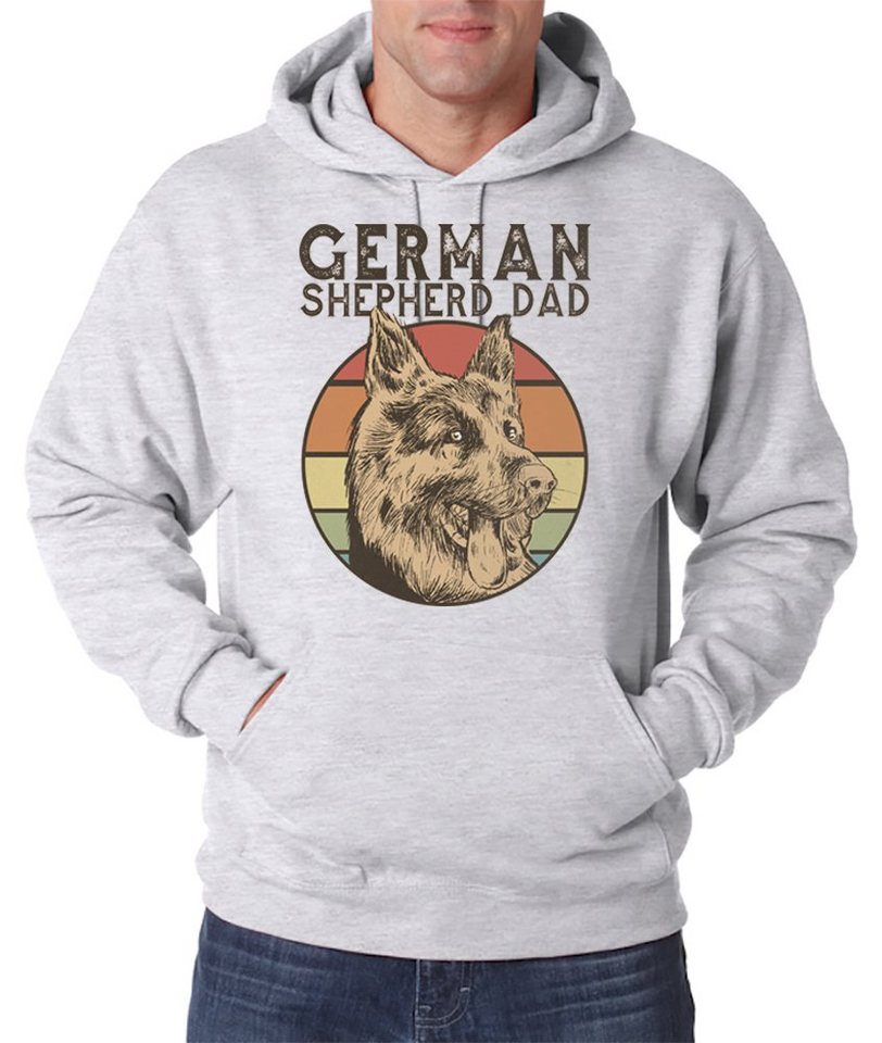 Youth Designz Kapuzenpullover German Shepherd Dad Herren Hoodie Pullover mit Schäferhund Frontprint von Youth Designz