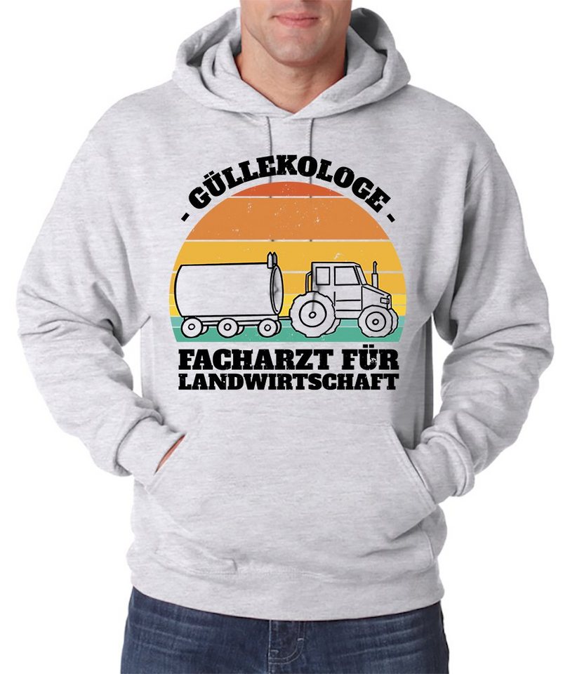 Youth Designz Kapuzenpullover Güllekologe Herren Hoodie Pullover Pullover mit lustigem Farmer Frontprint von Youth Designz