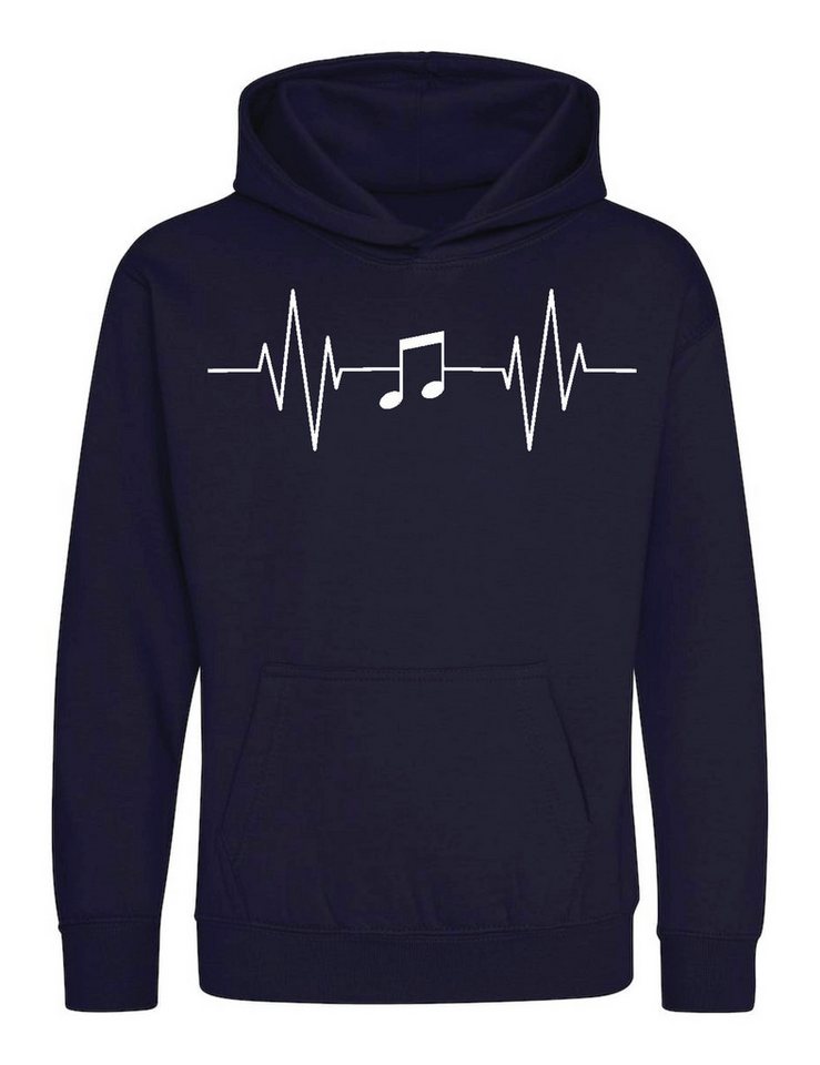 Youth Designz Kapuzenpullover Heart beat Music Kinder Hoodie Pullover mit modischem Frontprint von Youth Designz