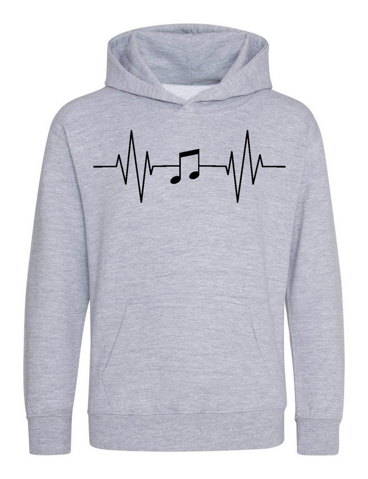 Youth Designz Kapuzenpullover Heart beat Music Kinder Hoodie Pullover mit modischem Frontprint von Youth Designz