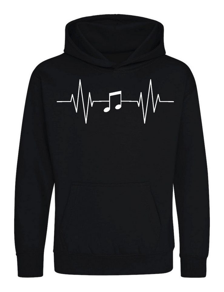 Youth Designz Kapuzenpullover Heart beat Music Kinder Hoodie Pullover mit modischem Frontprint von Youth Designz