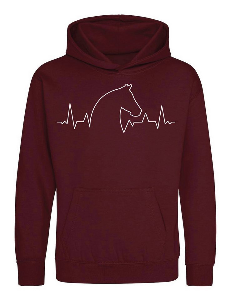 Youth Designz Kapuzenpullover Heart beat Pferd Kinder Hoodie Pullover mit trendigem Motiv von Youth Designz