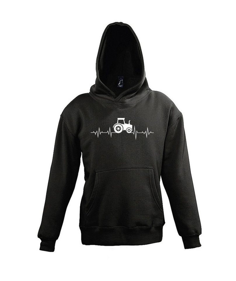 Youth Designz Kapuzenpullover Heartbeat Traktor Kinder Hoodie Pullover mit trendigem Frontprint von Youth Designz