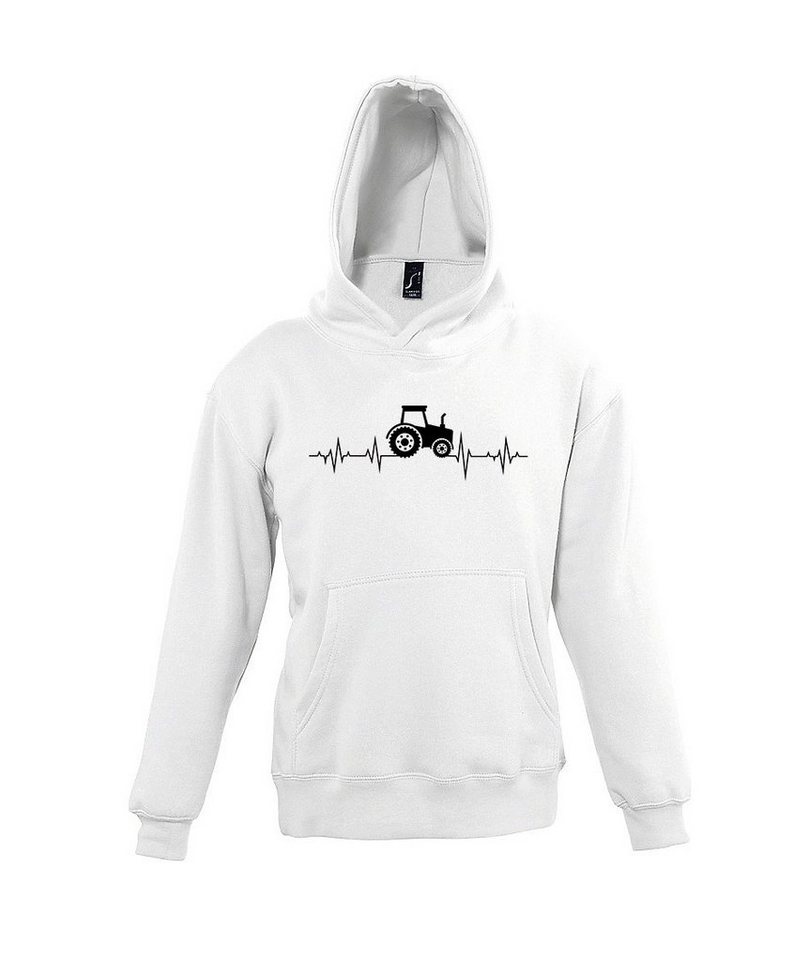 Youth Designz Kapuzenpullover Heartbeat Traktor Kinder Hoodie Pullover mit trendigem Frontprint von Youth Designz