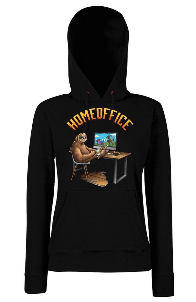 Youth Designz Kapuzenpullover Homeoffice Damen Hoodie Pullover mit lustigem Fun Print von Youth Designz