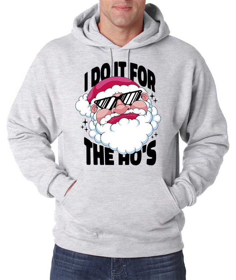 Youth Designz Kapuzenpullover I Do it for the HO's Herren Hoodie Weihnachten Pullover mit lustigem Spruch & Logo Aufdruck von Youth Designz