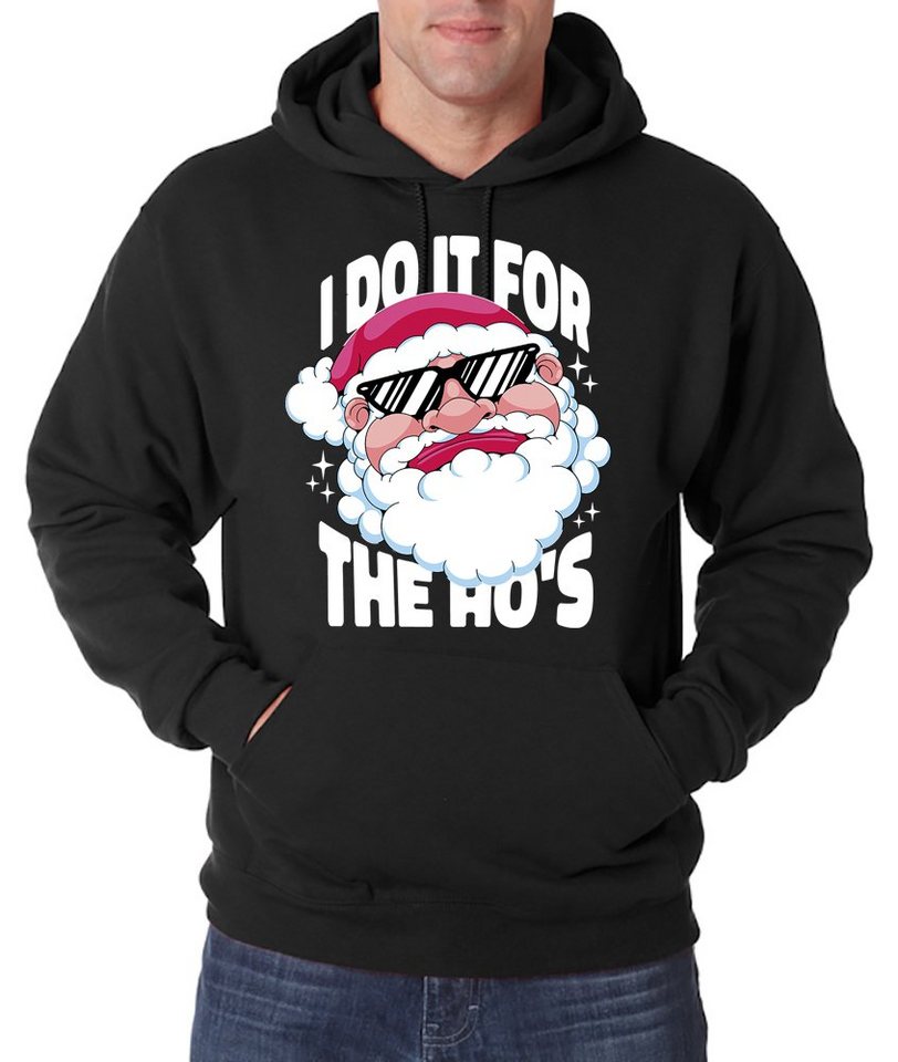 Youth Designz Kapuzenpullover I Do it for the HO's Herren Hoodie Weihnachten Pullover mit lustigem Spruch & Logo Aufdruck von Youth Designz