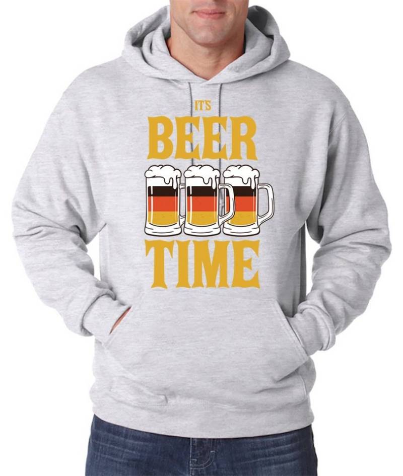 Youth Designz Kapuzenpullover IT'S BEER TIME Herren Hoodie Pullover mit Trendigem Trinker Print von Youth Designz