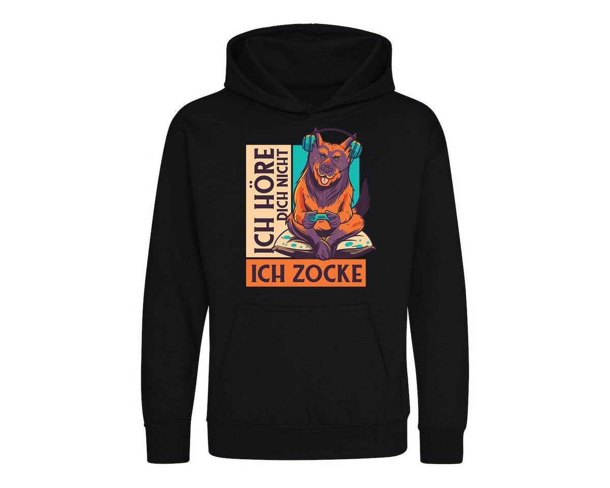 Youth Designz Kapuzenpullover Ich Höre Dich Nicht, Ich Zocke" Kinder Hoodie Pullover mit trendigem Frontprint" von Youth Designz