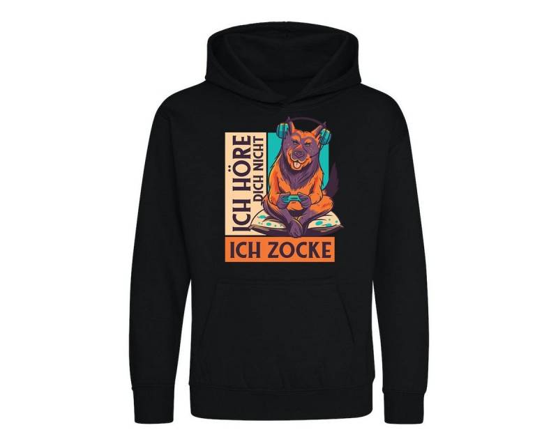 Youth Designz Kapuzenpullover "Ich Höre Dich Nicht, Ich Zocke" Kinder Hoodie Pullover mit trendigem Frontprint von Youth Designz
