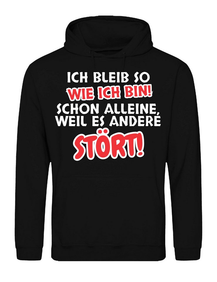 Youth Designz Kapuzenpullover "Ich bleibe so wie ich bin" Herren Hoodie Pullover Witziger Aufdruck mit lustigen Print für Männer von Youth Designz