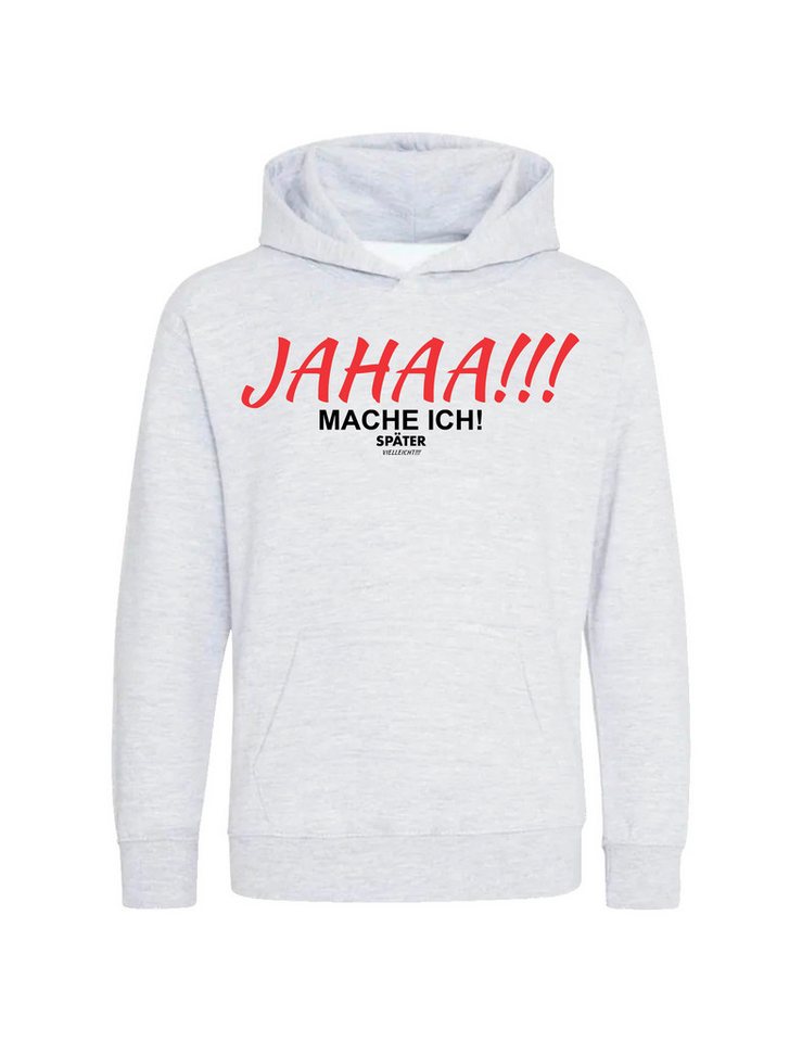 Youth Designz Kapuzenpullover "JAHAA mache ich später" Kinder Hoodie Pullover witzig Print Geschenk mit lustigen Aufdruck für Jungen und Mädchen von Youth Designz
