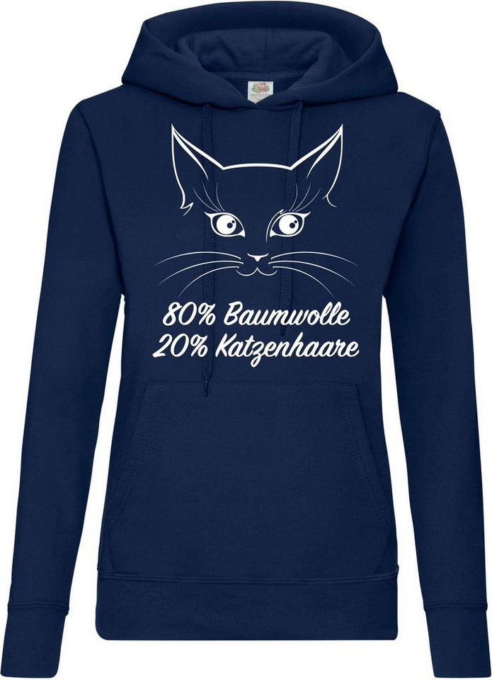 Youth Designz Kapuzenpullover Katze Katzenmama Damen Hoodie Pullover mit lustigem Frontaufdruck von Youth Designz