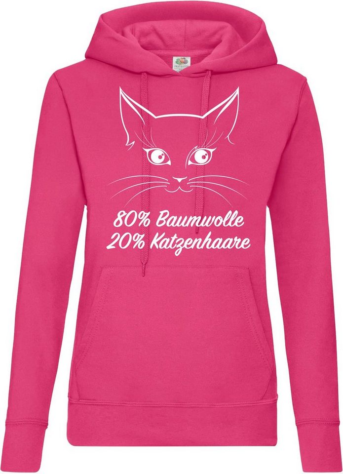 Youth Designz Kapuzenpullover Katze Katzenmama Damen Hoodie Pullover mit lustigem Frontaufdruck von Youth Designz