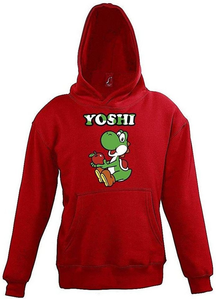 Youth Designz Kapuzenpullover Kinder Kapuzenpullover Hoodie Pullover Yoshi für Jungen & Mädchen mit modischem Print von Youth Designz