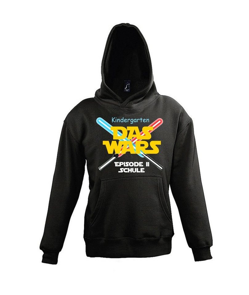 Youth Designz Kapuzenpullover Kindergarten Das Wars Kinder Hoodie Pullover mit lustigen Einschulungs Frontmotiv von Youth Designz