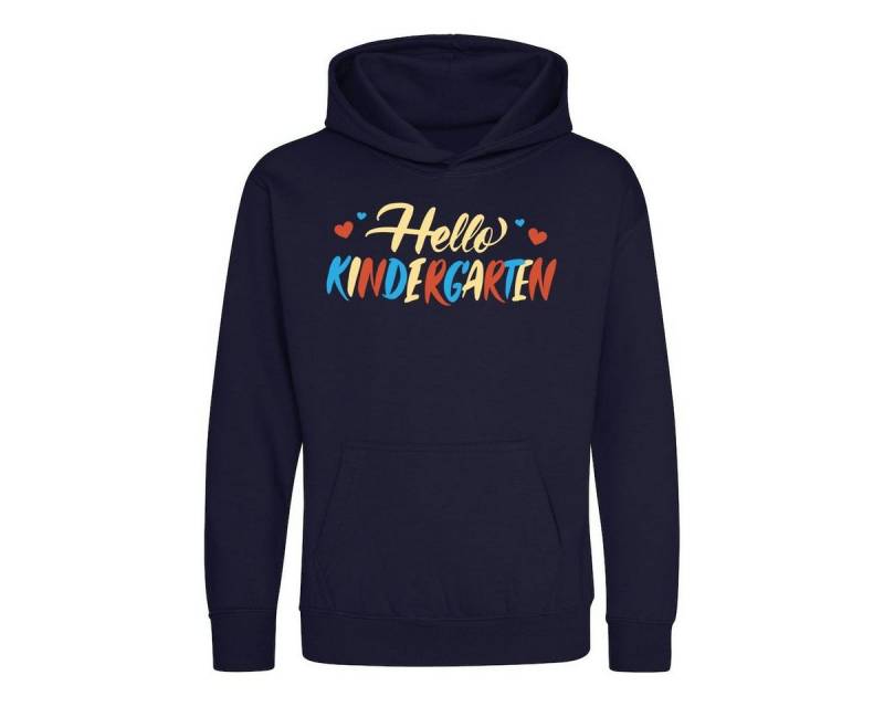 Youth Designz Kapuzenpullover "Kindergarten Hallo" Kinder Hoodie Pullover mit lustigem Frontprint von Youth Designz