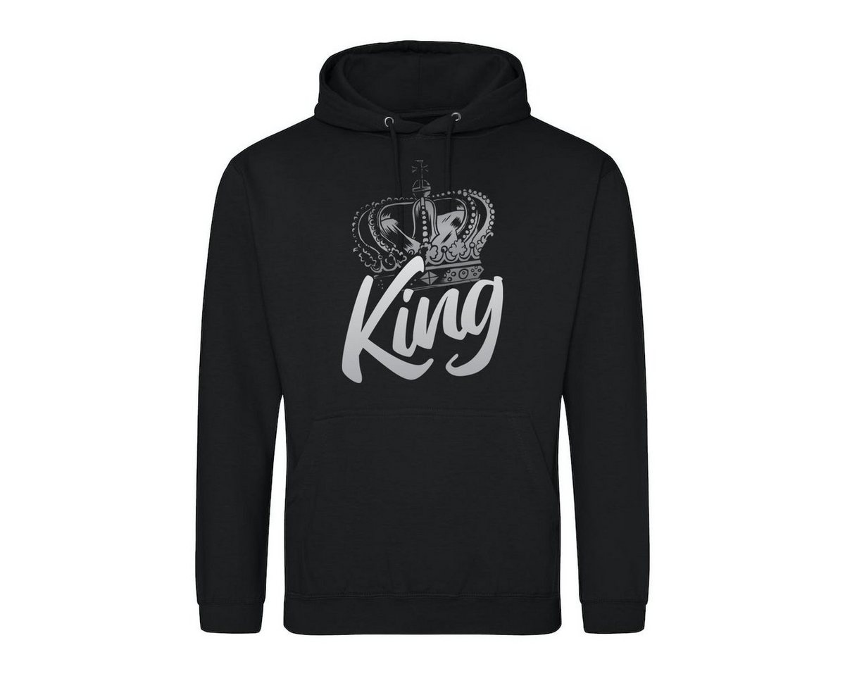 Youth Designz Kapuzenpullover König Krone Herren Hoodie Pullover mit trendigem Frontprint von Youth Designz