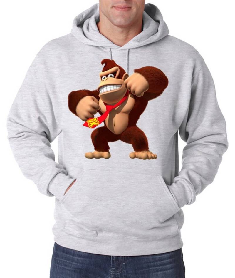 Youth Designz Kapuzenpullover Kong Donkey Herren Hoodie Pullover mit modischem Print von Youth Designz