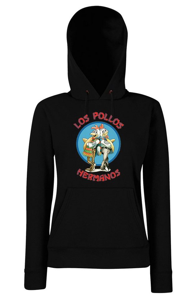 Youth Designz Kapuzenpullover Los Pollos Hermanos Damen Hoodie Pullover mit trendigem Frontprint von Youth Designz