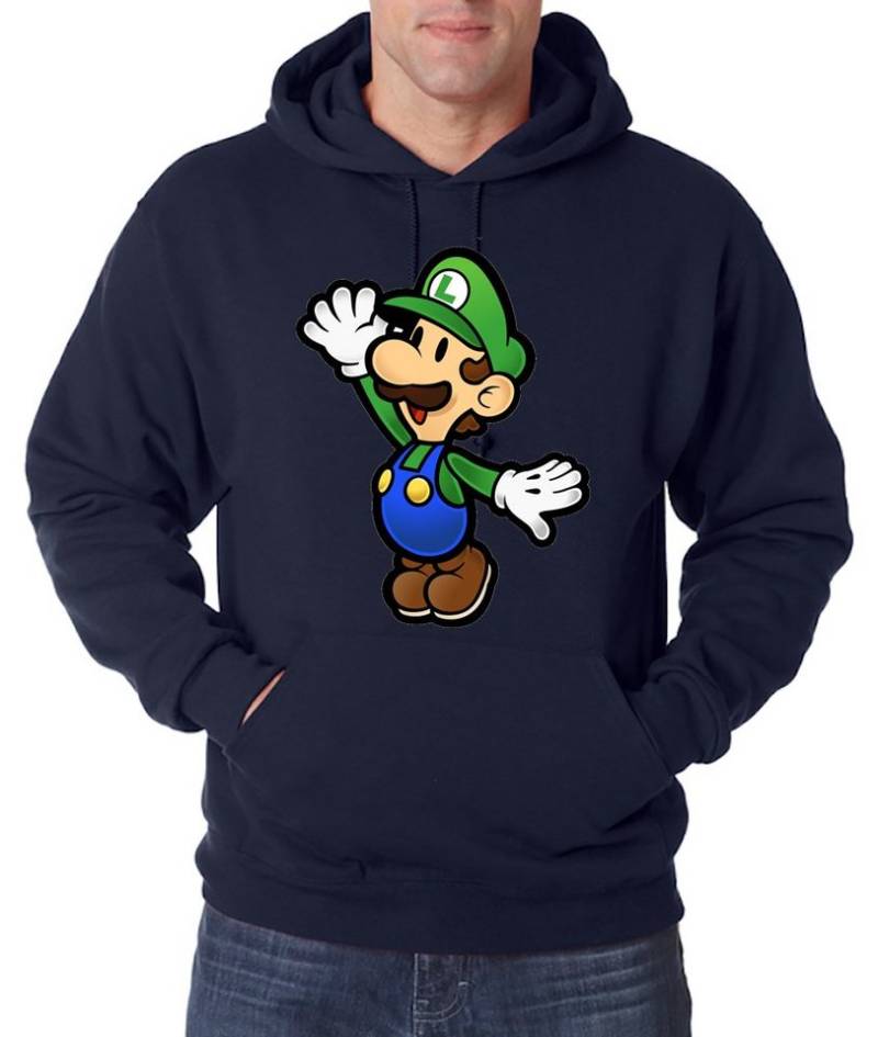 Youth Designz Kapuzenpullover Luigi Herren Hoodie Pullover mit modischem Gaming Print Youth Designz Kapuzenpullover Luigi Herren Hoodie Pullover mit modischem Gaming Print von Youth Designz