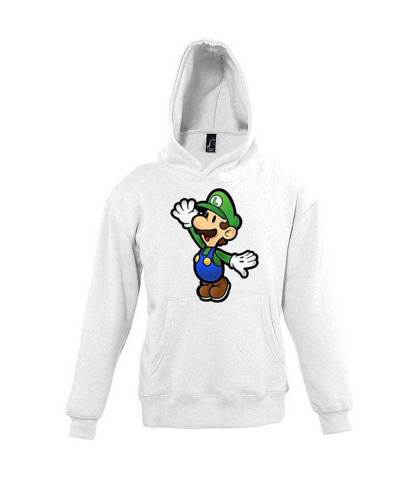 Youth Designz Kapuzenpullover Luigi Kinder Hoodie Pullover für Jungen und Mädchen mit Retro Print von Youth Designz