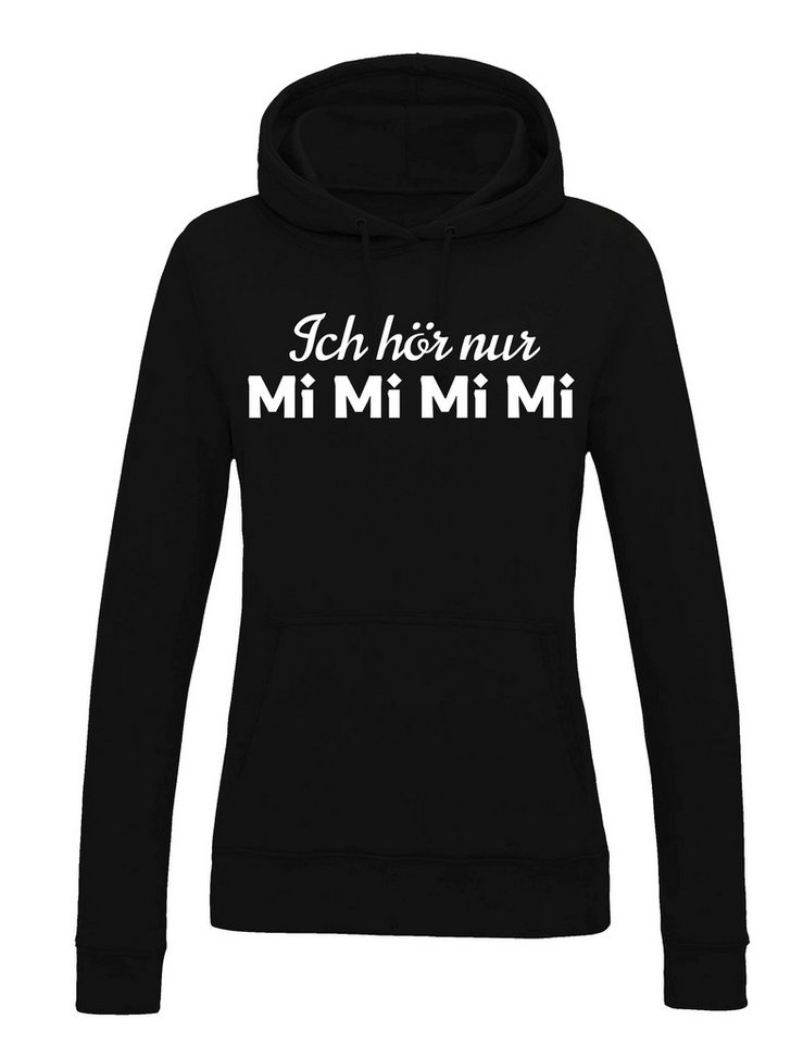 Youth Designz Kapuzenpullover "Ich höre nur MiMiMiMi" Damen Hoodie Pullover witzigen Print Geschenk mit lustigen Spruch für Frauen von Youth Designz