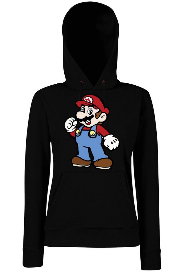 Youth Designz Kapuzenpullover Mario Damen Hoodie Pullover mit modischem Print von Youth Designz