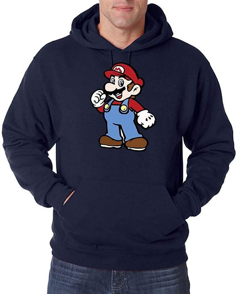 Youth Designz Kapuzenpullover Mario Herren Hoodie Pullover mit Retro Gaming Print von Youth Designz