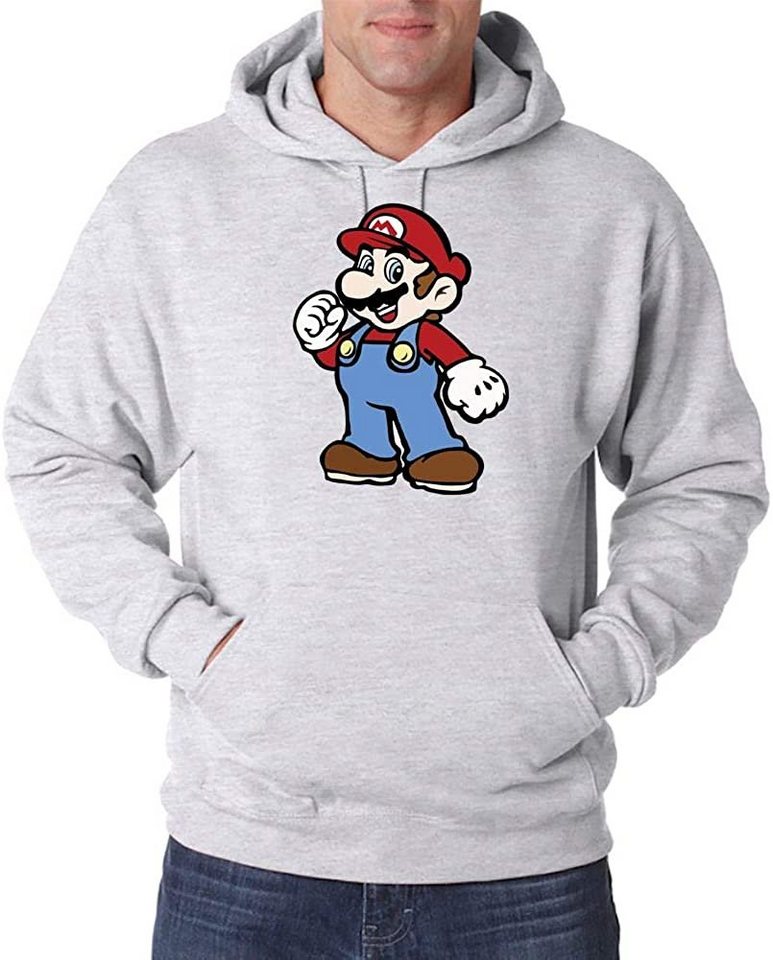 Youth Designz Kapuzenpullover Mario Herren Hoodie Pullover mit Retro Gaming Print von Youth Designz