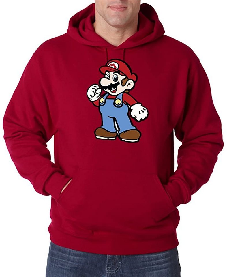 Youth Designz Kapuzenpullover Mario Herren Hoodie Pullover mit Retro Gaming Print Youth Designz Kapuzenpullover Mario Herren Hoodie Pullover mit Retro Gaming Print von Youth Designz