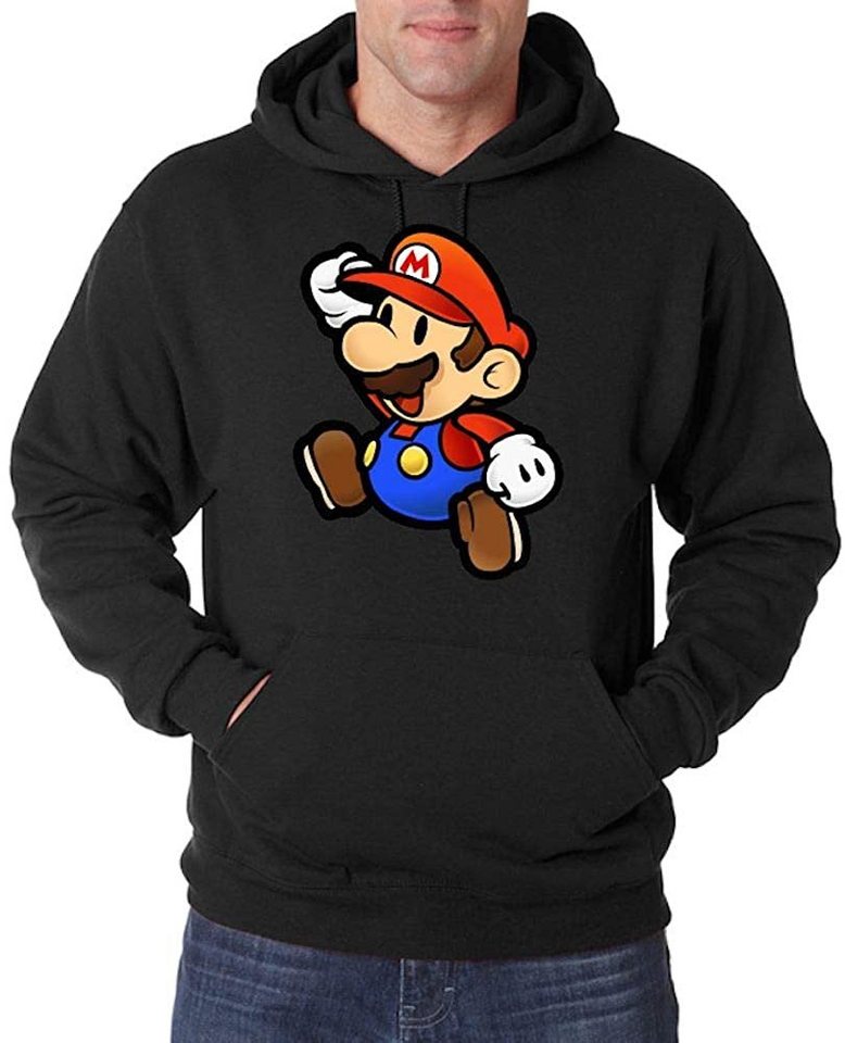 Youth Designz Kapuzenpullover Mario Herren Hoodie Pullover mit modischem Print von Youth Designz