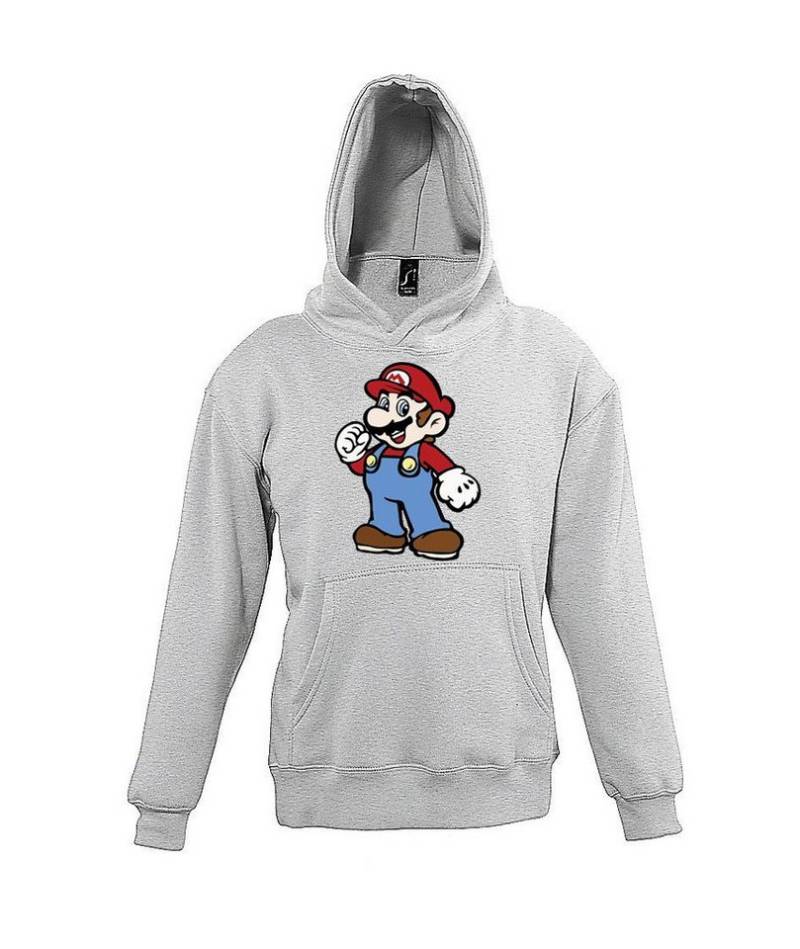 Youth Designz Kapuzenpullover Mario Kinder Hoodie Pullover für Jungen und Mädchen mit lustigem Frontprint von Youth Designz