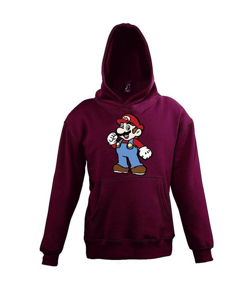 Youth Designz Kapuzenpullover Mario Kinder Hoodie Pullover für Jungen und Mädchen mit lustigem Frontprint von Youth Designz