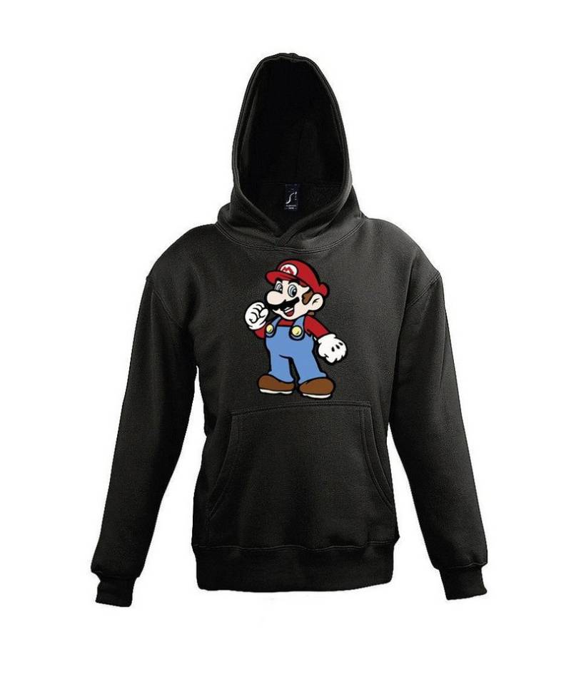 Youth Designz Kapuzenpullover Mario Kinder Hoodie Pullover für Jungen und Mädchen mit lustigem Frontprint von Youth Designz