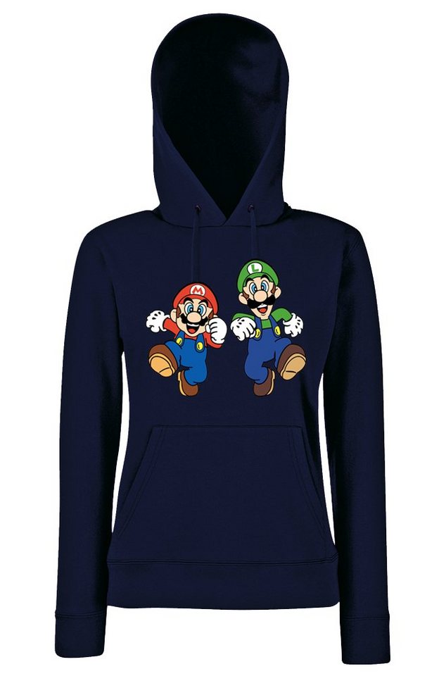Youth Designz Kapuzenpullover Mario & Luigi Damen Hoodie Pullover mit modischem Print Youth Designz Kapuzenpullover Mario & Luigi Damen Hoodie Pullover mit modischem Print von Youth Designz